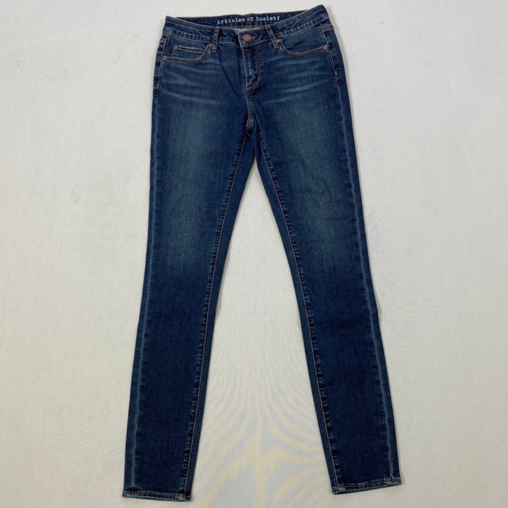 Article of Society Skinny Dark Blue JEans